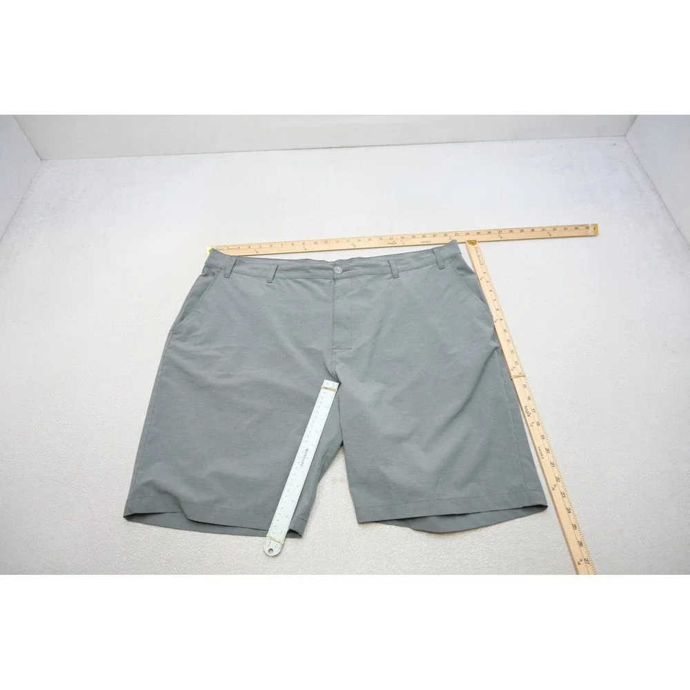 Callaway Golf Shorts Mens 46 Gray Performance Stretch Textured Flat Front EX